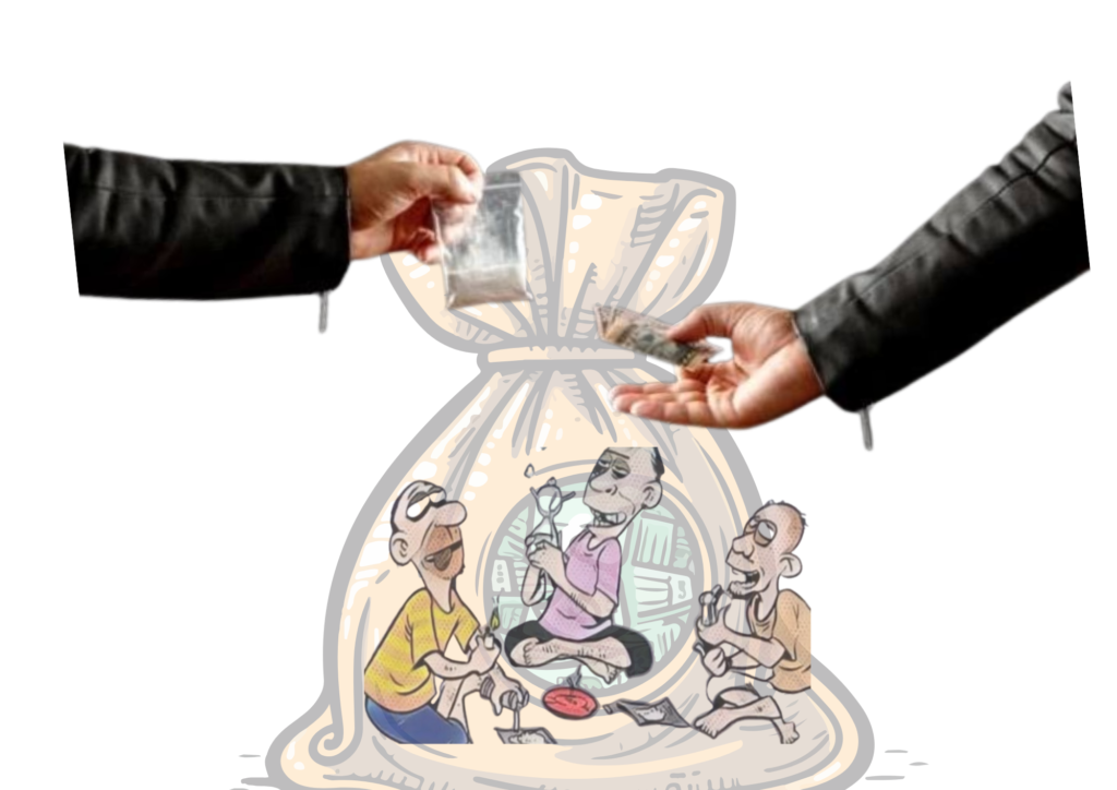 Ilustrasi jaul beli sabu, dan Konsumsi Narkoba jenis Sabu. Foto: Tim Kreatif Redaksi.