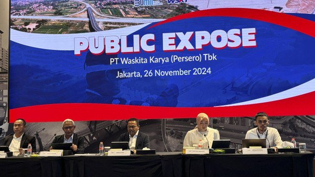 Public Expose Waskita Karya di Gedung Waskita Heritage, Selasa (26/11/2024). Foto: Ave Airiza Gunanto/kumparan