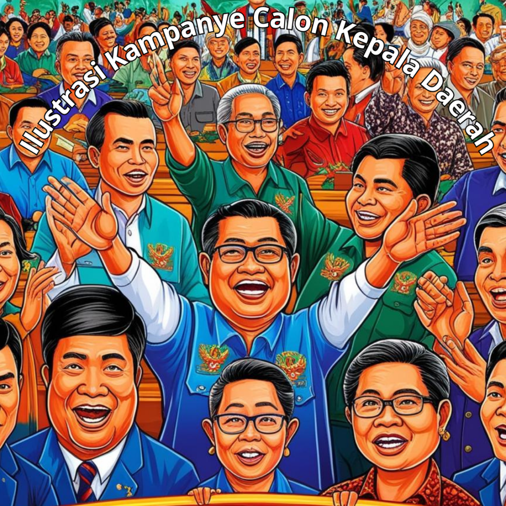 Ilustrasi Kampanye Calon Kepala Daerah. Foto: Tim Kreatif Redaksi.