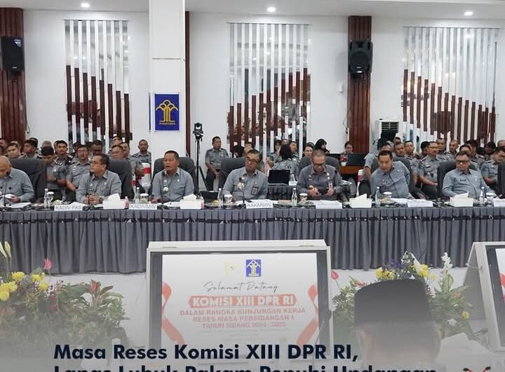 Lembaga Pemasyarakatan Kelas IIB Lubuk Pakam Kanwil Kemenkumham Sumatera Utara ikuti Kunjungan Kerja dalam masa reses Komisi XIII DPR RI. Foto: Dok. Humas Lapas Lubuk Pakam.
