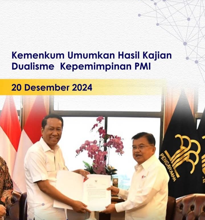 Menteri Hukum, Supratman Andi Agtas dan Haji Muhammad Jusuf Kalla. Foto: Dok. Kemenkum.