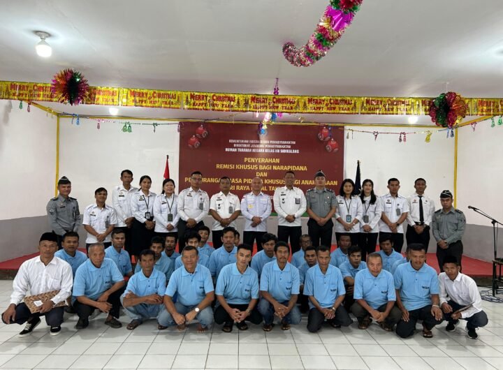 Remisi Khusus Hari Raya Natal 2024 bagi WBP Rutan Kelas IIB Sidikalang. Foto: Istimewa.