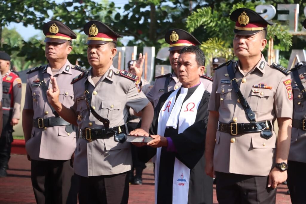 Pelantikan Pejabat utama di Jajaran Wilayah Hukum Polres Kabupaten Simalungun. Foto: Humas Polres Simalungun.