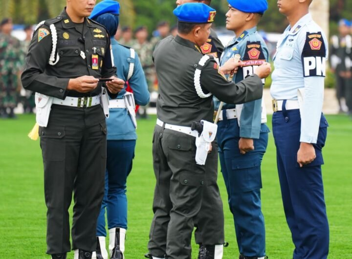Upacara Gelar Operasi Gaktib dan Operasi Yustisi TA 2025 di Mabes TNI. Foto: Instagram @pespentni.
