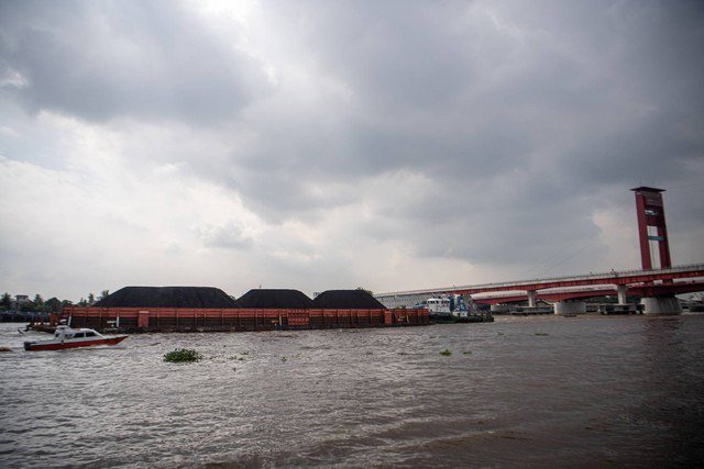 Sungai Musi, Palembang, Sumatera Selatan. Foto: Nova Wahyudi/Antara Foto