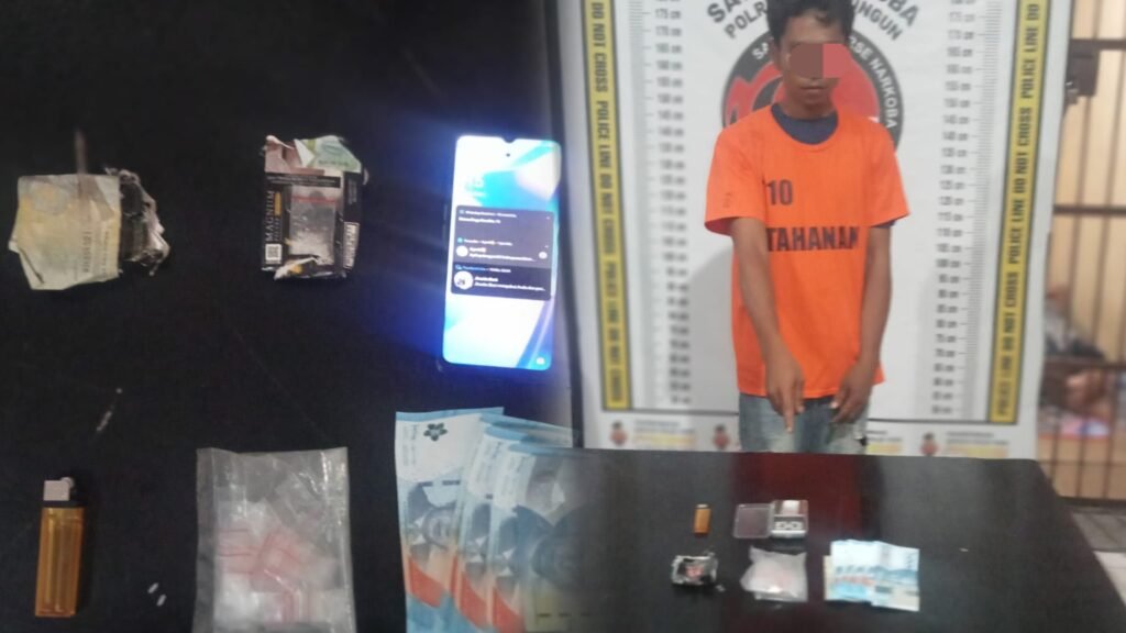 Tersangka dan Barang Bukti. Foto: Humas Polres Simalungun.