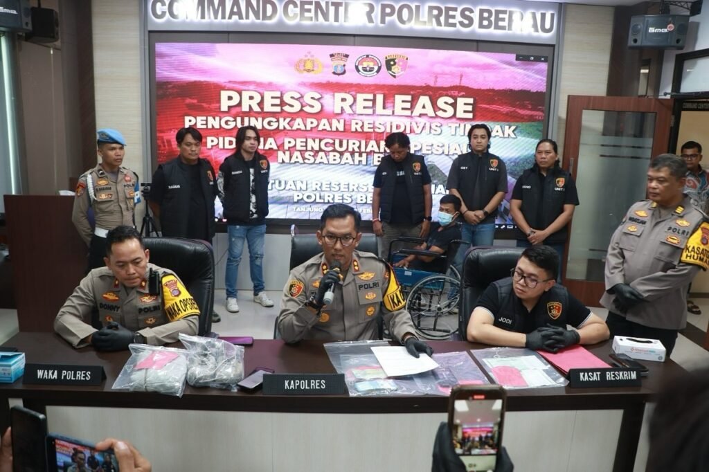 Konferensi Pers Polres Berau. Foto: Dok. Istimewa.