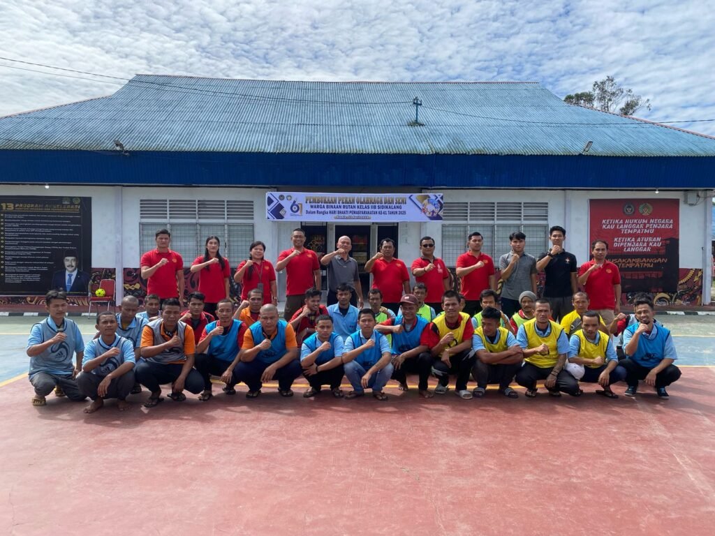 Pembukaan pekan olahraga Rutan Kelas IIBB Sidikalang dalam rangka Hari Bhakti Pemasyarakatan ke-61. Foto: Dok. Rutan Sidikalang