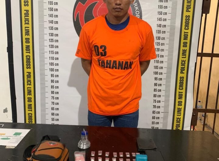 Tersangka kepemilikan Narkoba Jenis Sabu diamankan Polres Simalungun. Foto: Humas Polres Simalungun.