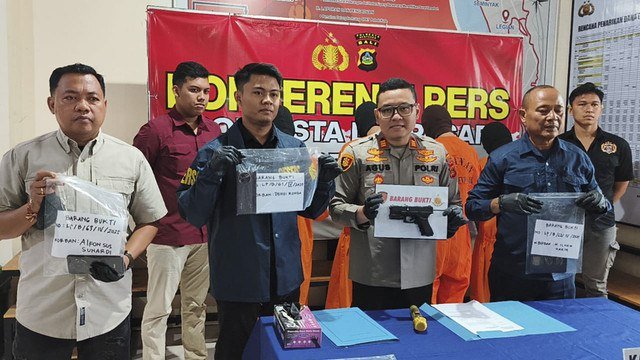 Jumpa pers para remaja jadi begal di Bali. Foto: Dok. Polresta Denpasar