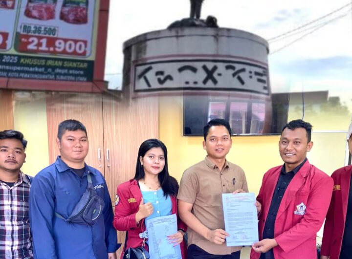 Tugu Dayok Mirah/DPC Himapsi Kota Pematangsiantar di Polres Pematangsiantar. Foto: Istimewa.