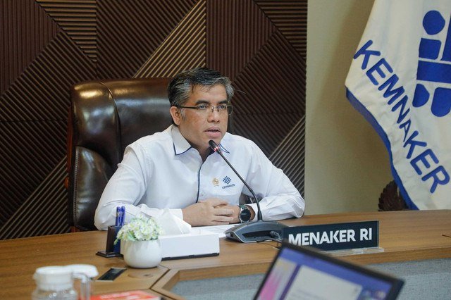 Menteri Ketenagakerjaan (Menaker) Yassierli. Foto: Kemnaker RI