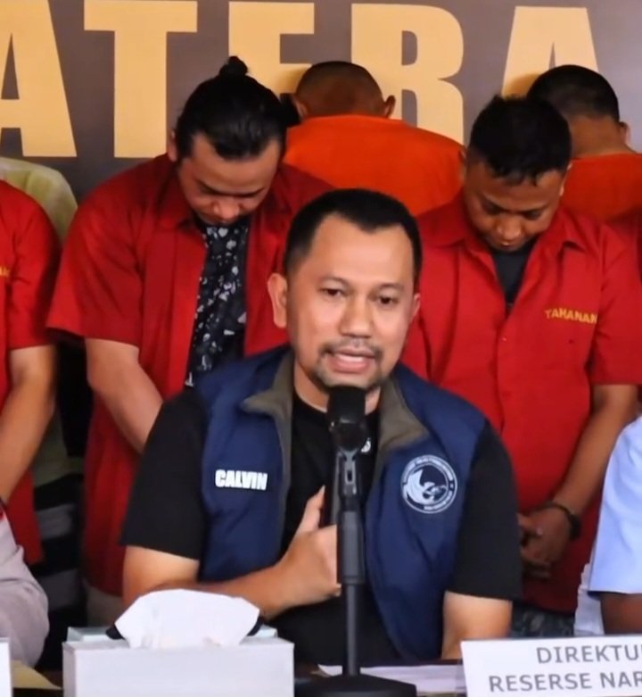 Konferensi Pers Ditresnarkoba Polda Sumut di Polres Kota Pematangsiantar. Foto: Istimewa.