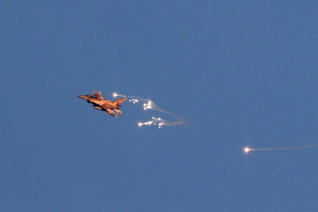 Jet tempur Angkatan Udara Israel. Foto: JALAA MAREY / AFP