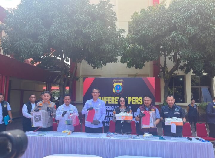 Konferensi Pers Polda Sumatera Utara. Foto: Dok. Istimewa.