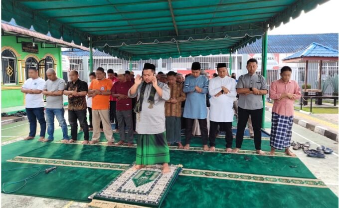 Shalat Idul Adha di Rutan Kelas IIB Tarutung. Foto: Dok. Humas Rutan Kelas IIB Tarutung.