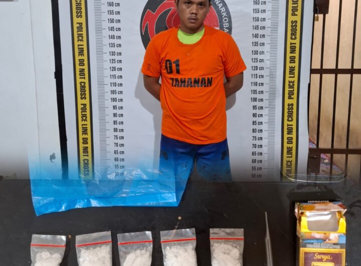 Tersangka dan barang bukti saat diamankan Polres Simalungun. Foto: Dok. Istimewa.