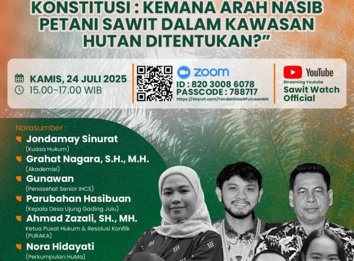 Foster Sawit Watch. Foto: Dok. Sawit Watch.