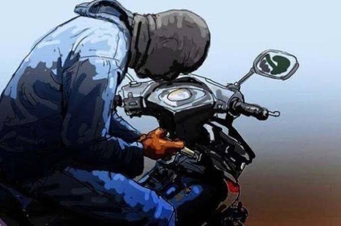 Ilustrasi pencurian sepeda motor. Foto: Dok. Ist