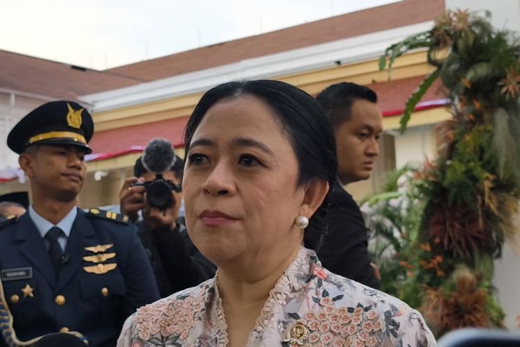 Ketua DPP PDIP Puan Maharani di Kompleks Istana Kepresidenan, Jakarta, Minggu (17/8/2025).(KOMPAS.com/Rahel)