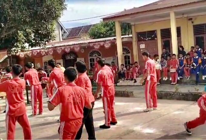 Semarak Merah, dalam Rangka Peringatan HUT Republik Indonesia yang ke 80 Tahun, turut dirayakan di Sekolah termasuk SMK GKPI Kota Pematangsiantar. Foto: Dok. Istimewa.