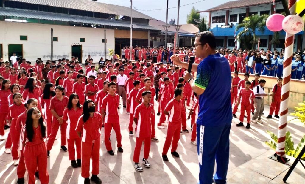 Semarak Merah, dalam Rangka Peringatan HUT Republik Indonesia yang ke 80 Tahun, turut dirayakan di Sekolah termasuk SMK GKPI Kota Pematangsiantar. Foto: Dok. Istimewa.