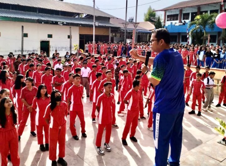 Semarak Merah, dalam Rangka Peringatan HUT Republik Indonesia yang ke 80 Tahun, turut dirayakan di Sekolah termasuk SMK GKPI Kota Pematangsiantar. Foto: Dok. Istimewa.