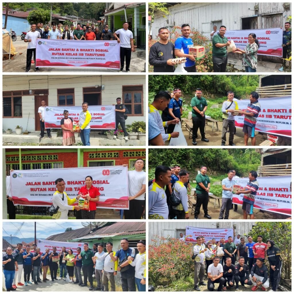 Foto Rutan Tarutung saat gelar Fun Walk dan Bakti Sosial. Sumber: Humas Rutan Tarutung.