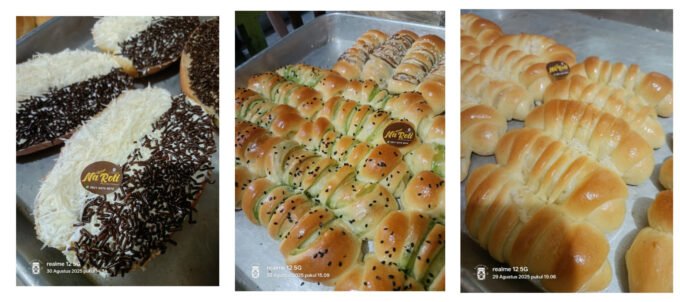 Varian Roti yang di Produksi oleh Naroti Bakery Siantar. Foto: Dok. Istimewa. (Kolase: Visiokreatif Pictures)