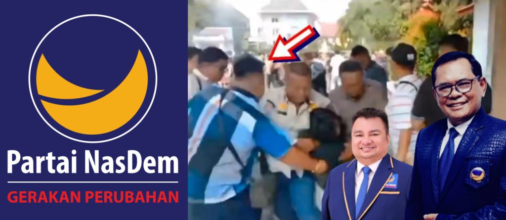 Partai Nasdem, Robin Manurung Anggota DPRD Pematangsiantar dan Frans Herbert Siahaan Ketua Nasdem Pematangsiantar. Foto:ist/net (Collage: Visiokreatif Pictures)