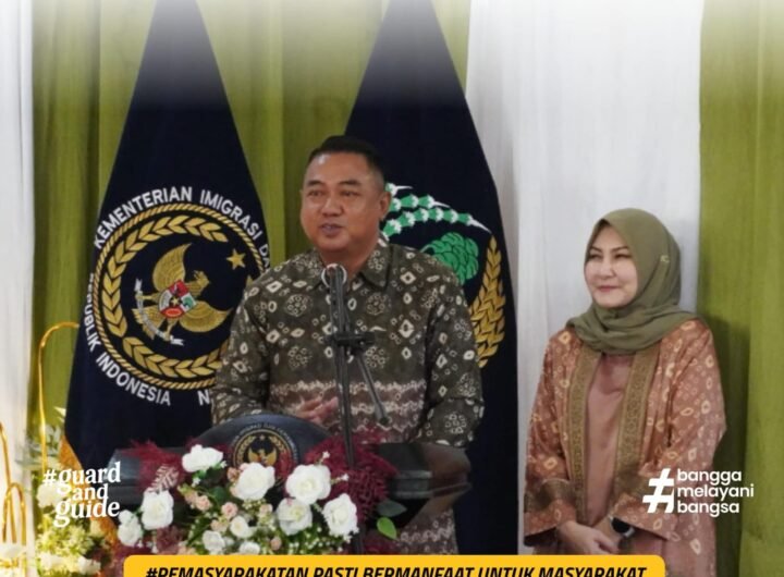 Kata sambutan Dari Kalapas Kelas IIA Sibolga yang baru, Tri Purnomo didampingi Istri. Foto: Dok. Lapas Kelas IIA Sibolga.