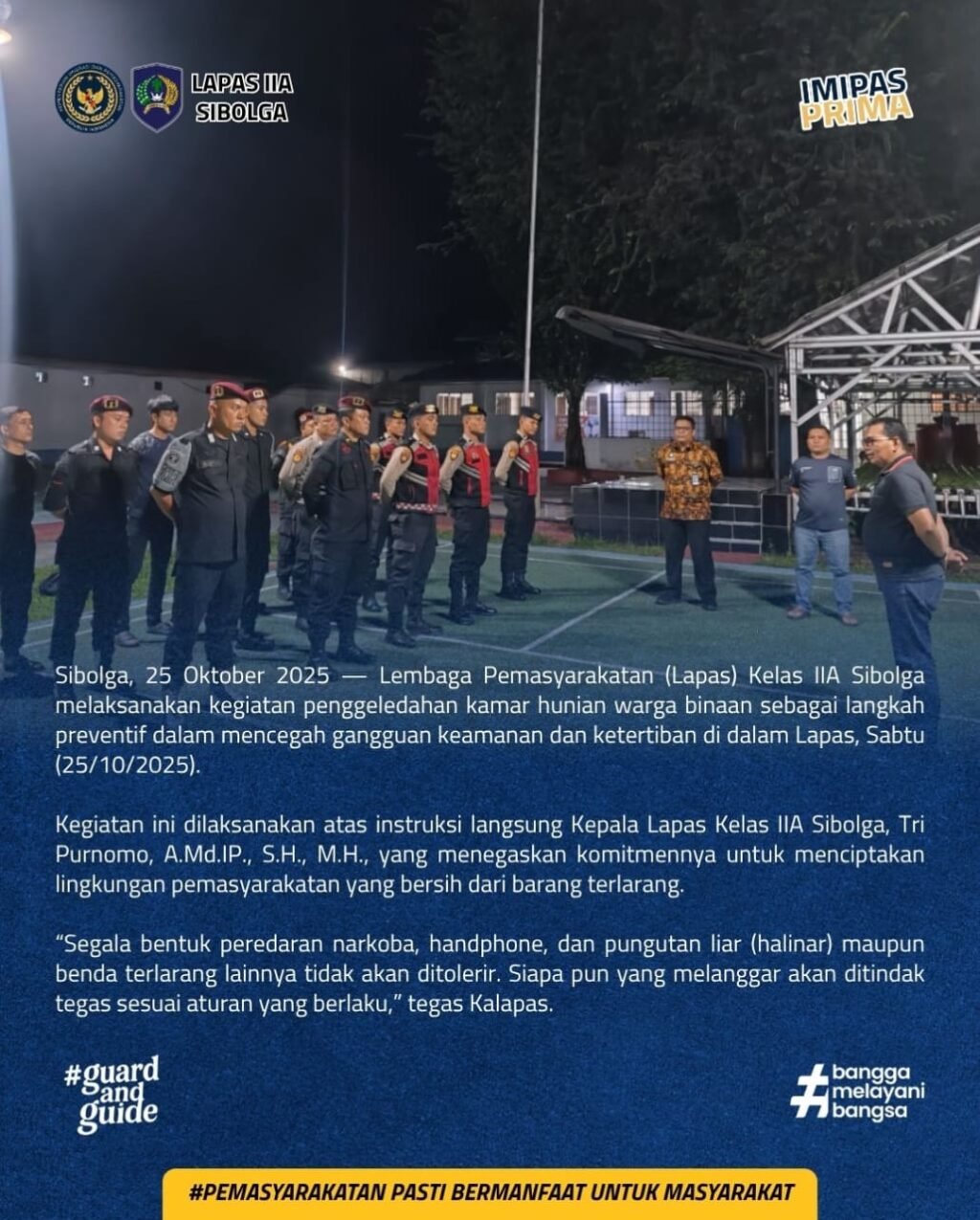 Foto: Dok. Humas Lapas Sibolga (Lasiga).