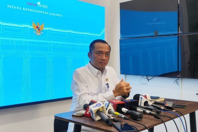 Mensesneg, Prasetyo Hadi di Istana Negara, Jakarta, Kamis (22/1/2026). Foto: Jonathan Devin/kumparan