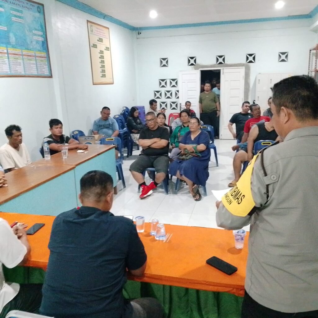 Mediasi Kasus Penganiayaan di Karang Bangun. Foto: Humas Polres Simalungun.