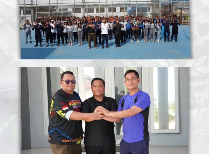 Foto bersama usai Pelaksanaan Olahraga di Lapas Lubuk Pakam. Foto: Dok. Lapas Lubuk Pakam.