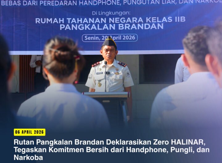 Apel Deklarasi Zero HALINAR di Rutan Pangkalan Brandan. Foto: Dok. @rutanpbrandan.