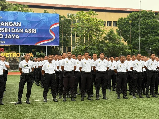 Apel Pecanangan Jaga Jakarta Bersih dan Asri Polda Metro Jaya di Stadion Presisi Polda Metro, Sabtu (23/5/2026). Foto: Rayyan Farhansyah/kumparan