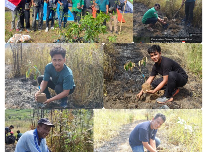 Foto Penanaman Pohon oleh Sahabat Lingkungan.