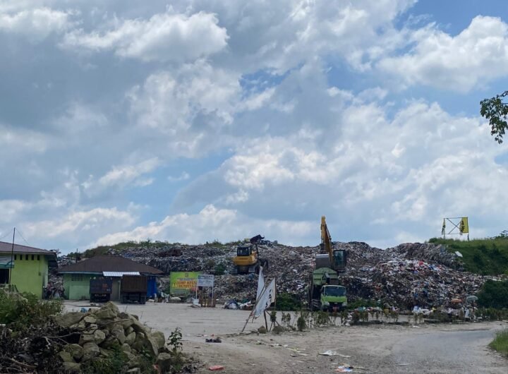 Kondisi Tempat Pembuangan Akhir (TPA) Tanjung Pinggir. Foto: Sahabat Lingkungan.