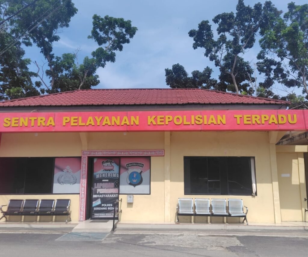 Pelayanan SPKT Polres Serdang Bedagai. Foto: Istimewa.