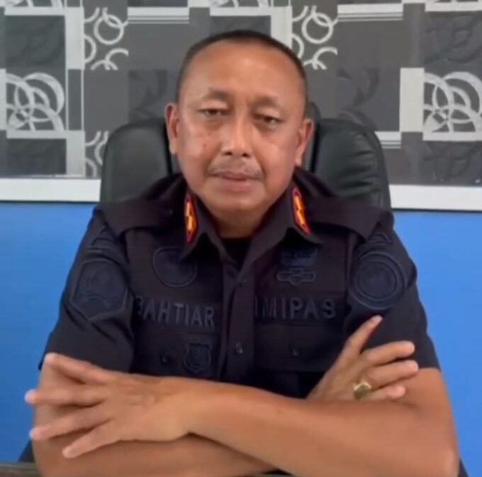 Tangkapan layar Video Klarifikasi Kalapas Penyabungan Bahtiar Sitepu. Foto: Redaksi.