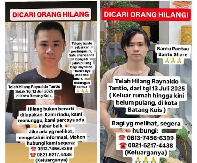 Raynaldo (20) warga Jalan Niaga Dusun X, Desa Batang Kuis Pekan, Kecamatan Batang kuis, Kabupaten Deli Serdang, Sumut. Foto: Istimewa.