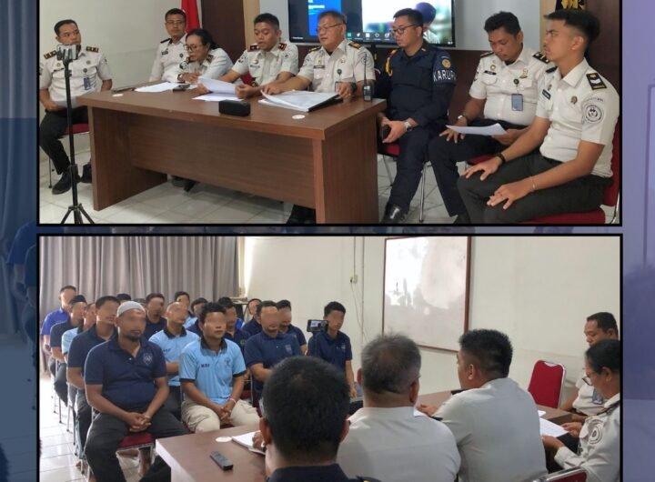 Rutan Pangkalan Brandan saat melakukan sidang TPP. Foto: Instagram @Rutanpbrandan.