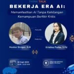 Flayer Think Talk yang Pemantik oleh Hanter Siregar, SH dan Moderator Kristina Purba, S.Pd. Foto: Istimewa.
