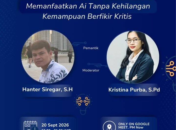 Flayer Think Talk yang Pemantik oleh Hanter Siregar, SH dan Moderator Kristina Purba, S.Pd. Foto: Istimewa.
